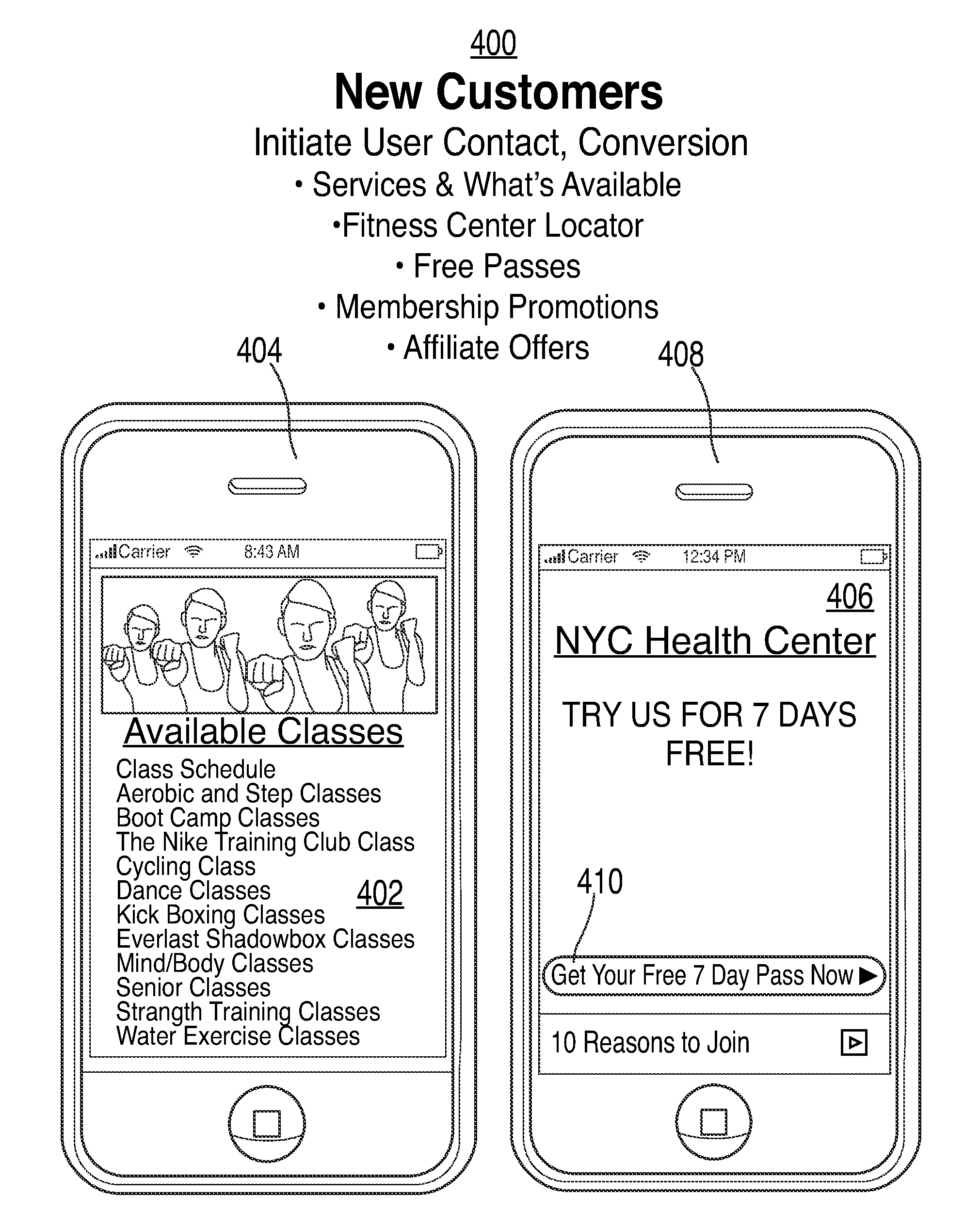 Systems and methods for accessing personalized fitness services using a portable electronic device