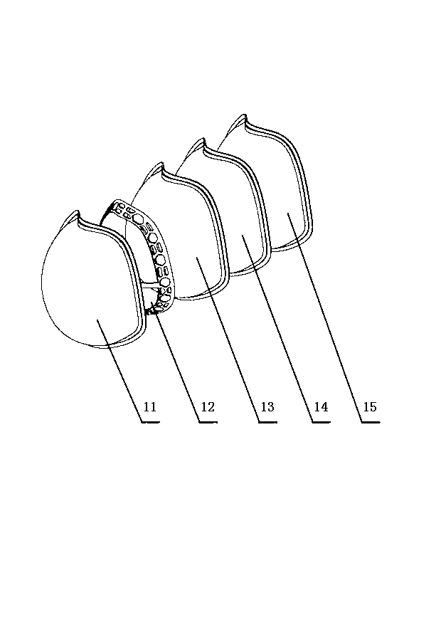 Stereoscopic cup mask