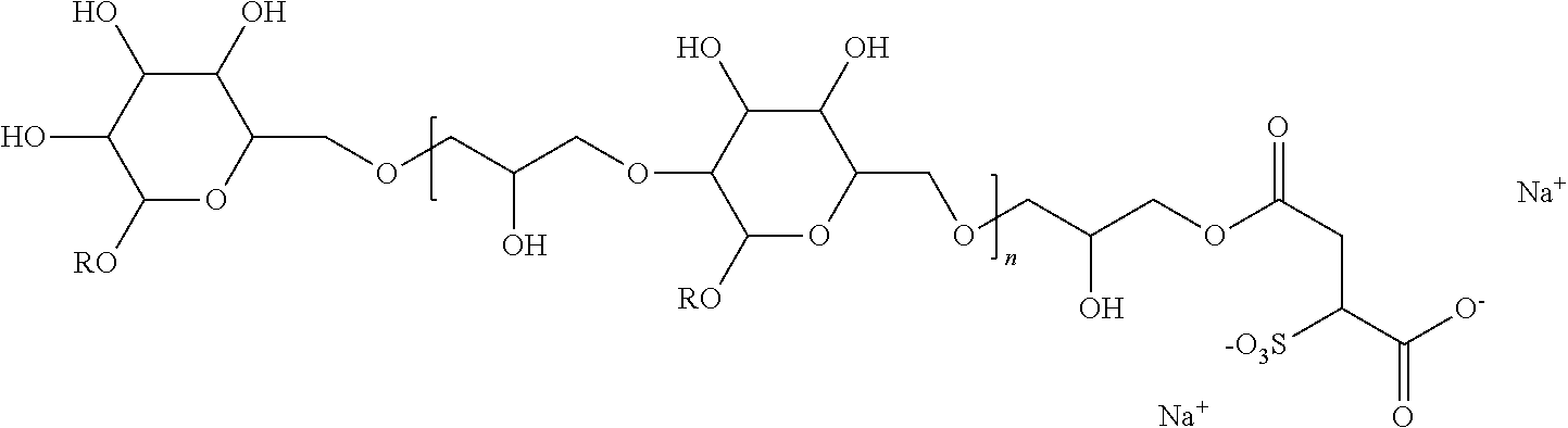 Sulfosuccinate functionalized alkyl polyglucosides for enhanced food and oily soil removal