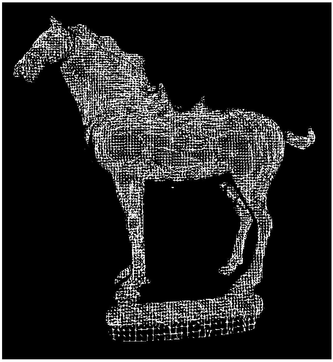 Texture-based interactive mesh model cutting method and device and modeling device