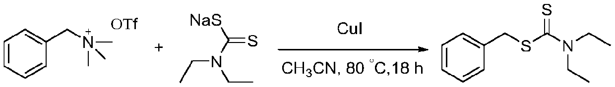 Synthetic method of dialkyl amino dithiocarbamate alkyl ester