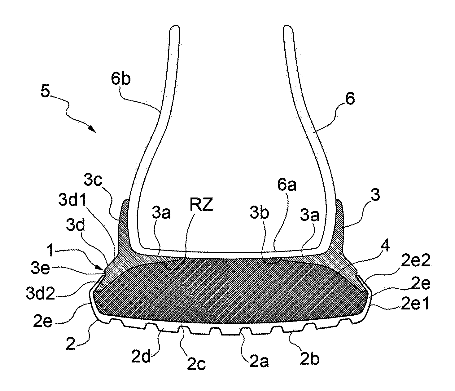 Shoe sole and a shoe comprising such sole