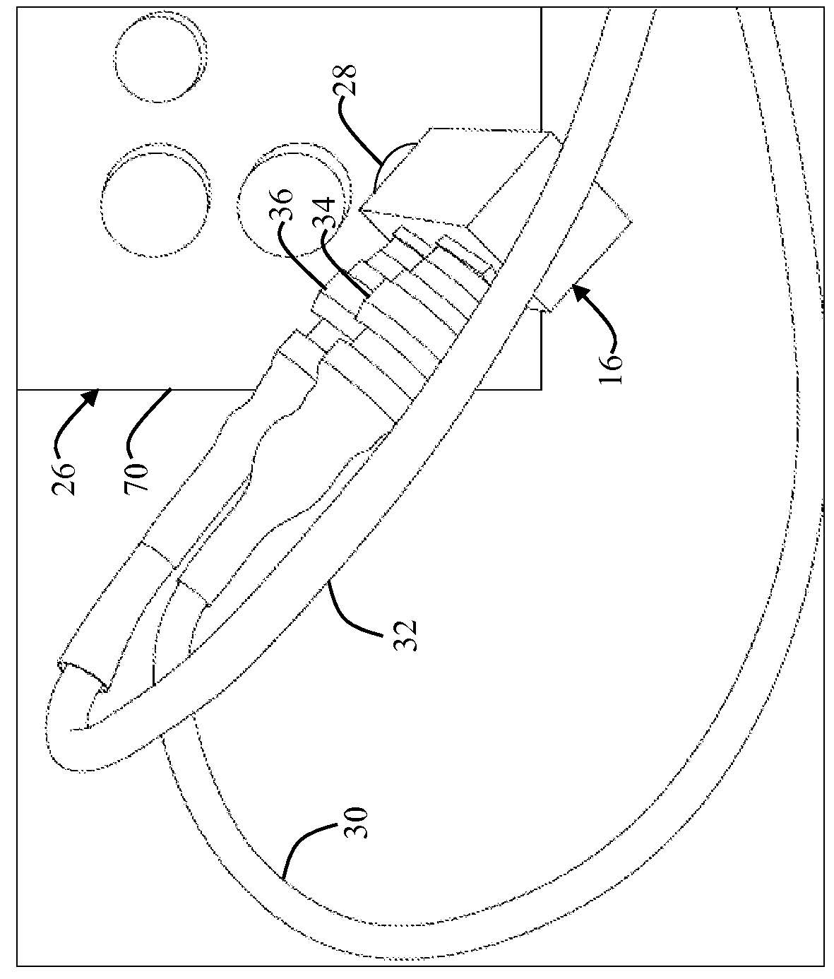 Connector device for electronic communication system