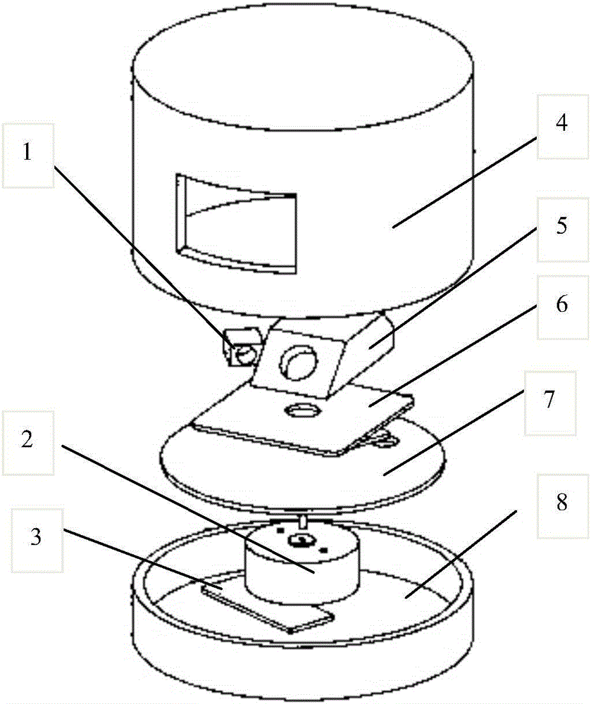 Magnetic suspension optical scanning range finding device and method