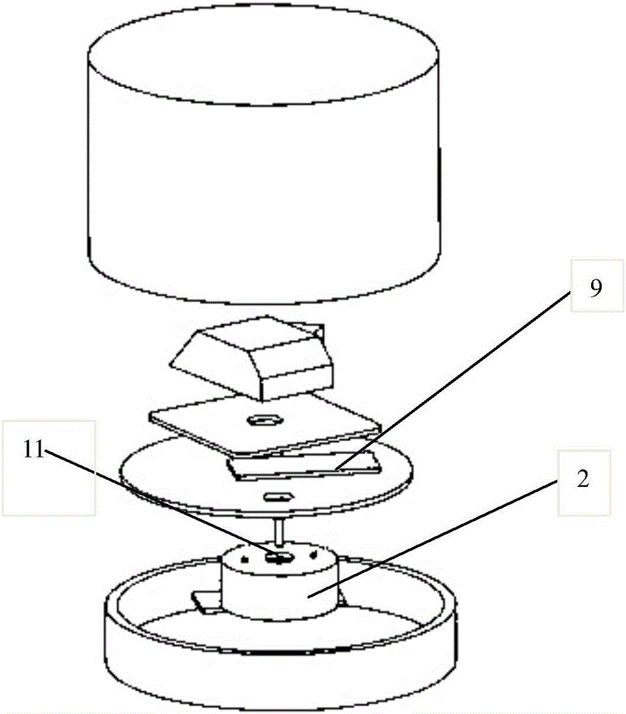 Magnetic suspension optical scanning range finding device and method