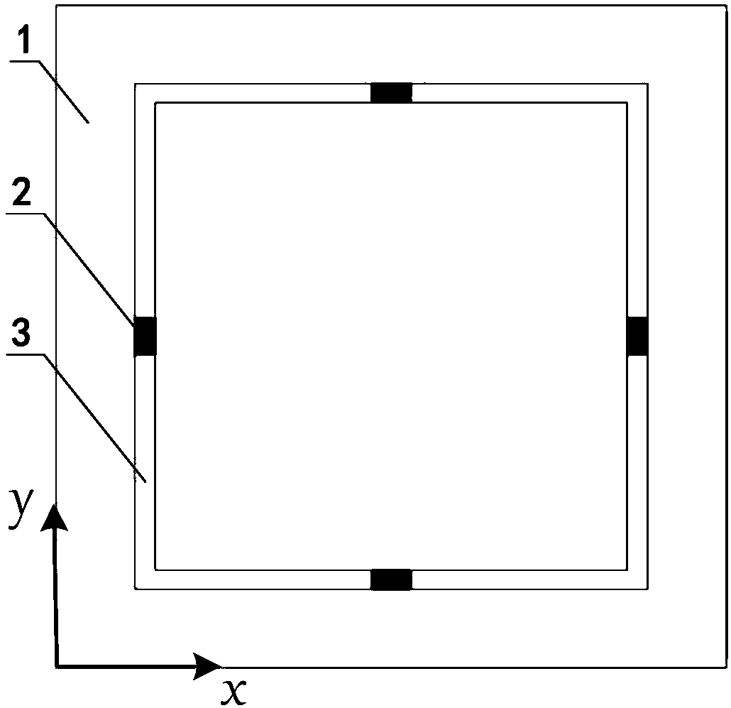 Double-layer cascaded dual-polarized broadband absorbing type frequency selective surface