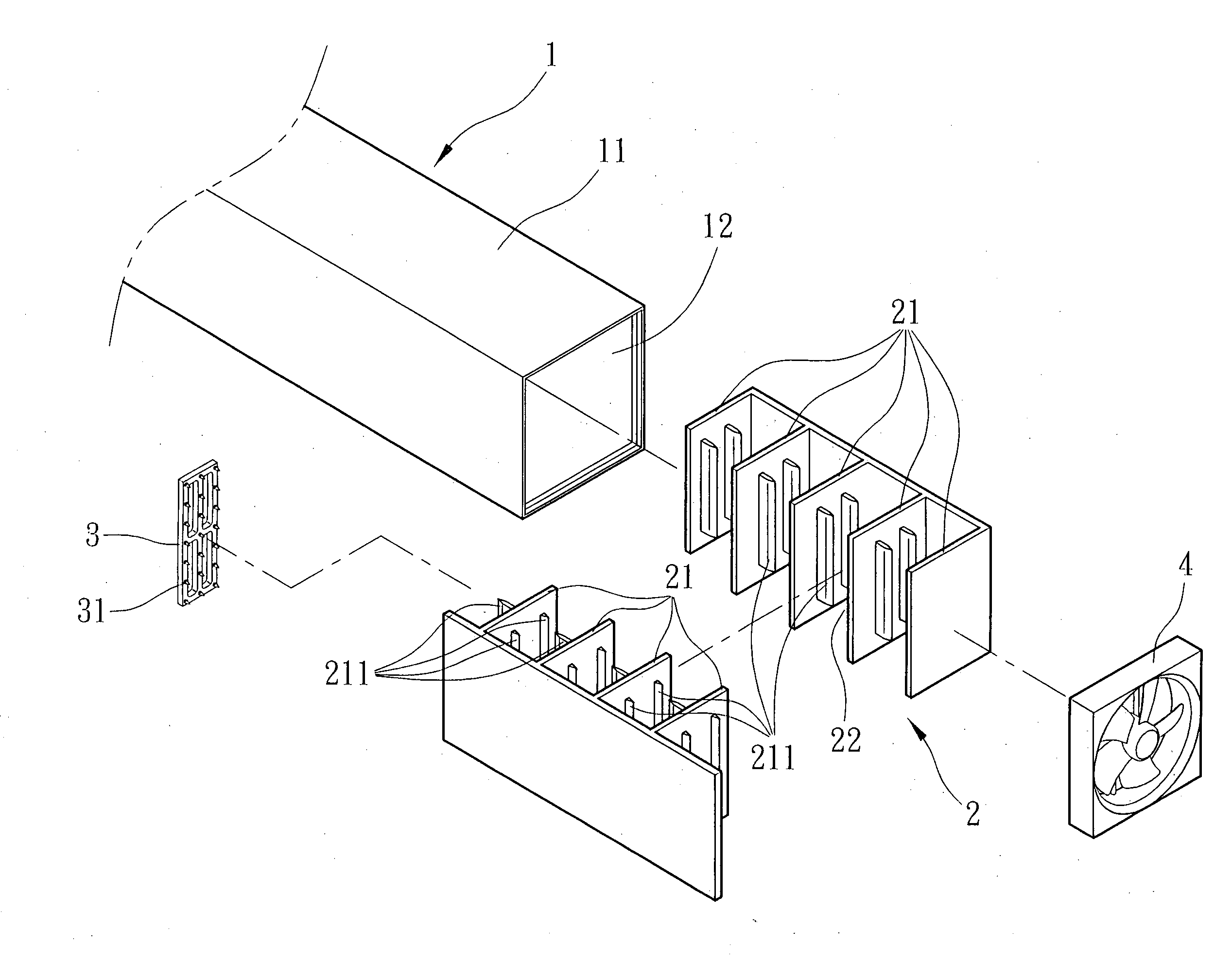 High-performance labyrinth type air treatment apparatus