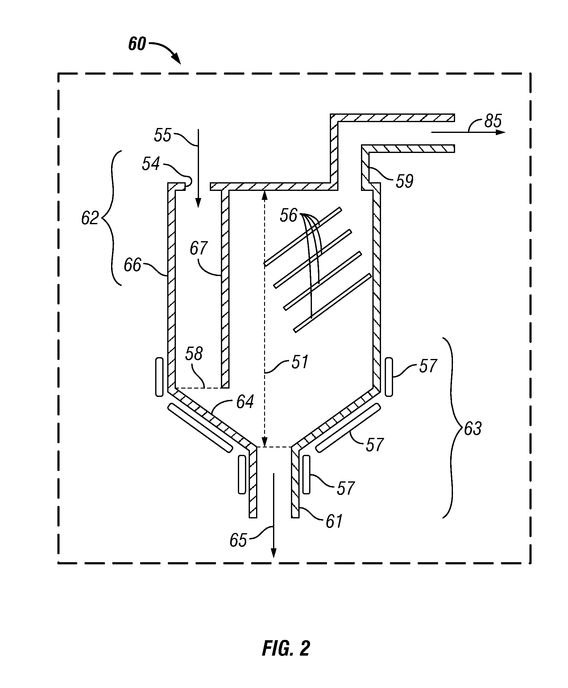 Magnetic separation combined with dynamic settling for fischer-tropsch processes