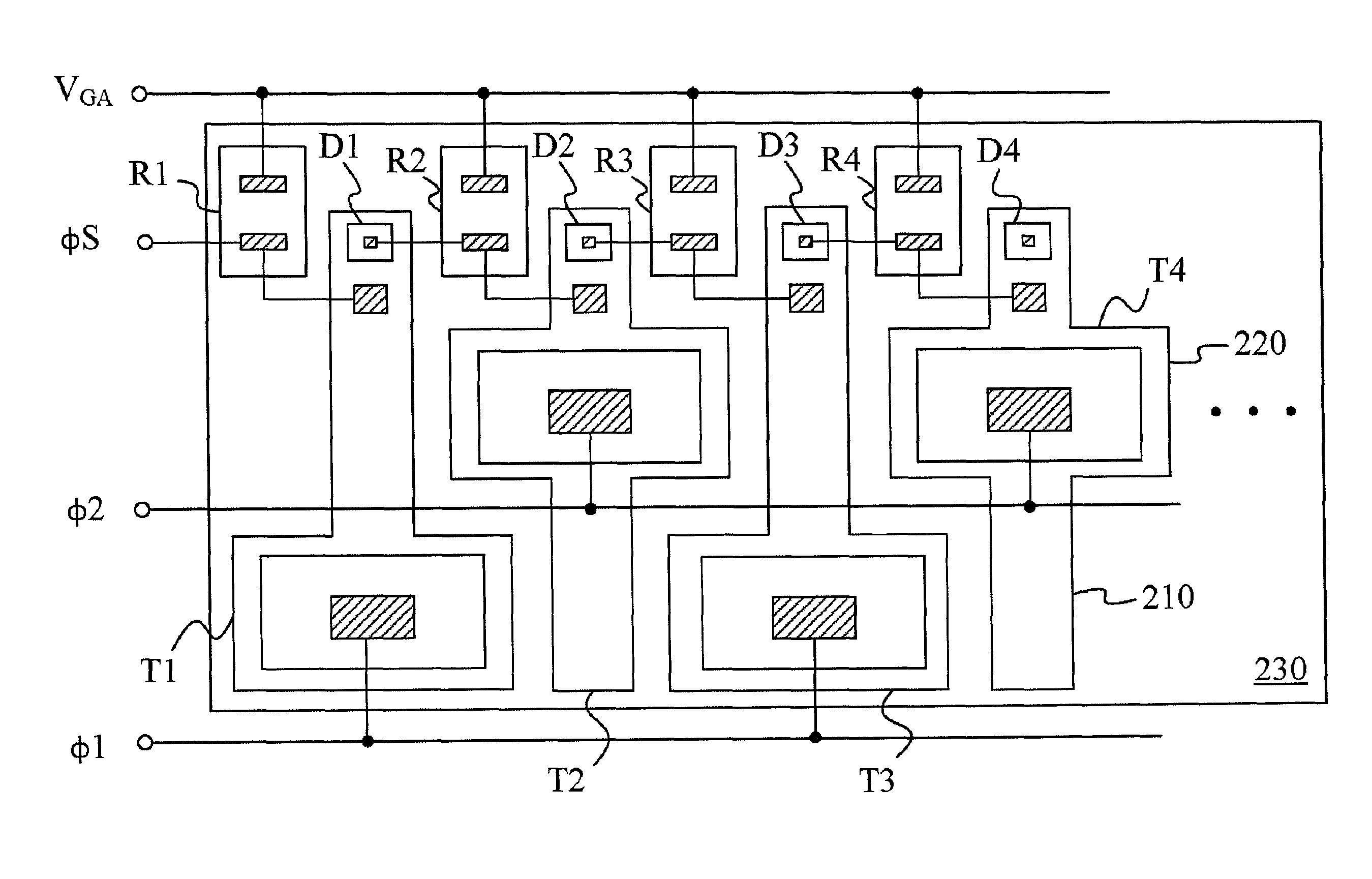 Light emitting diode array structure, and printing head and printing device thereof