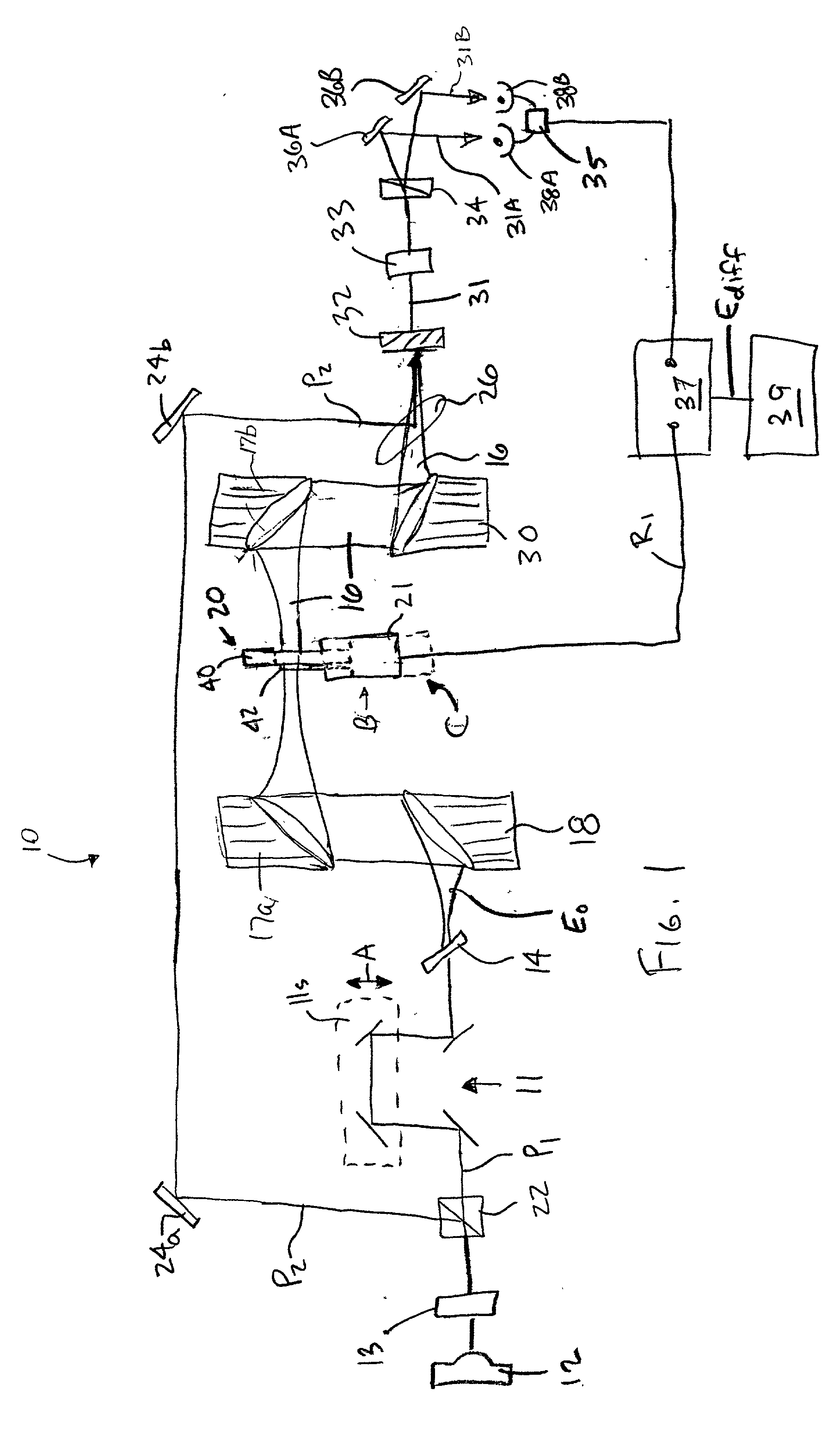 Differential time domain spectroscopy method for measuring thin film dielectric properties