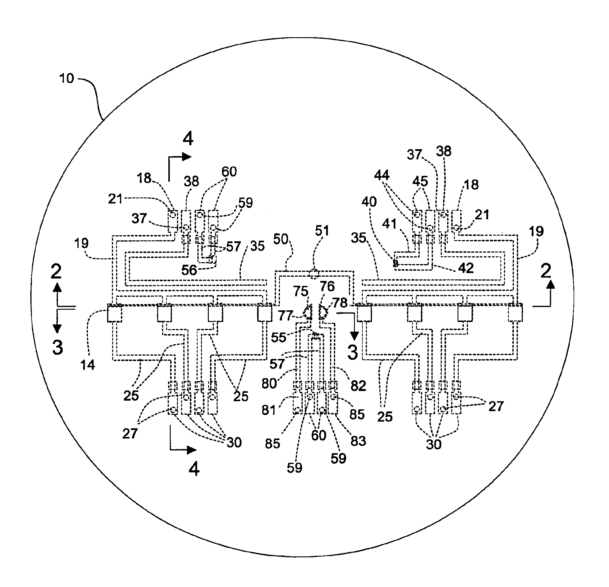 Pressure sensing device for rheometers