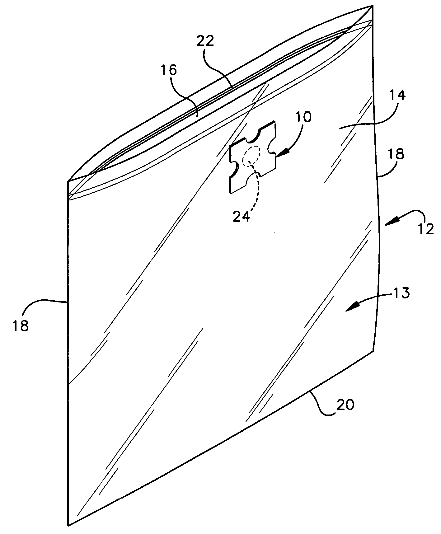 Food bag release valve