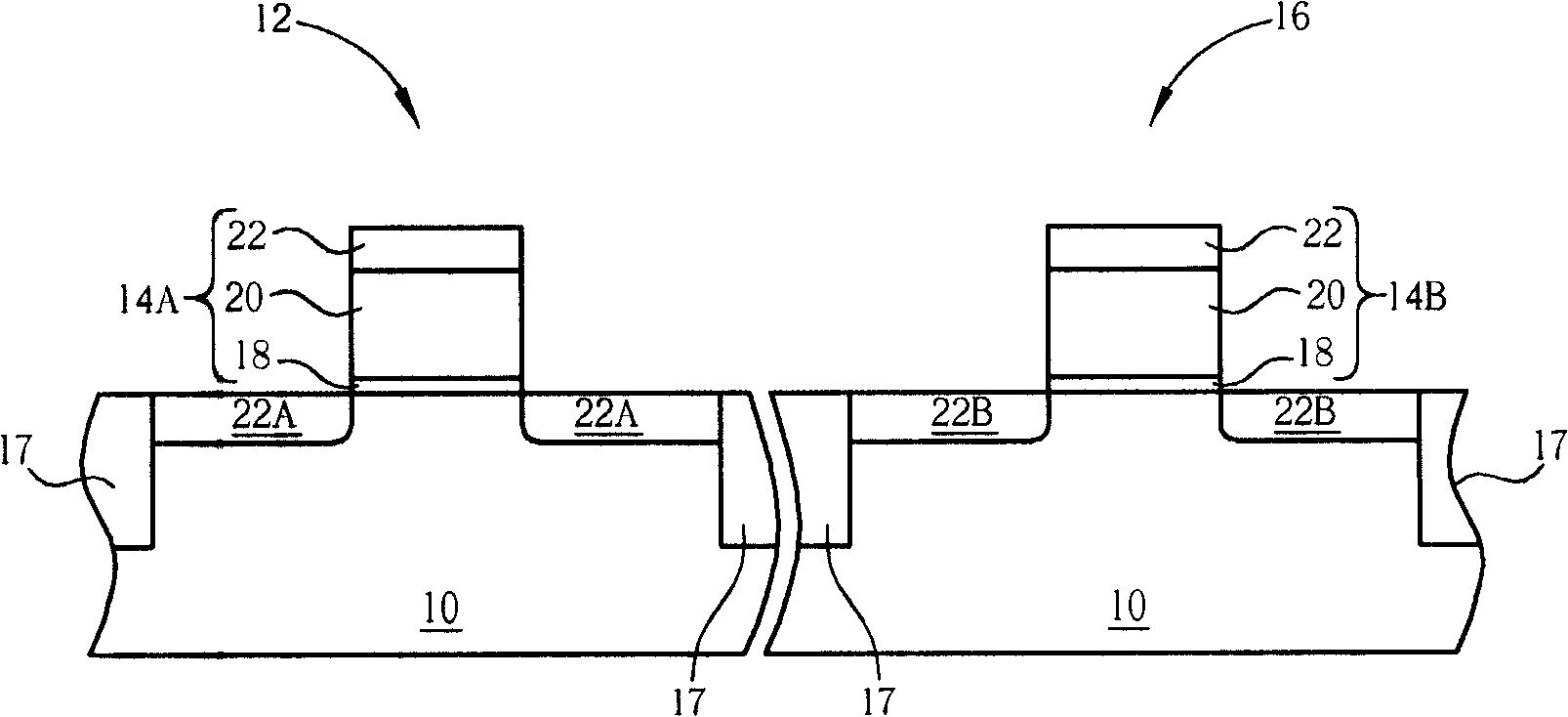 Method for making strain silicon CMOS transistor