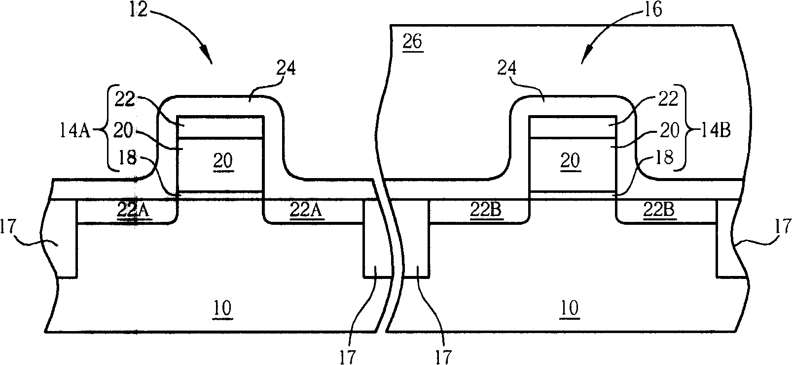 Method for making strain silicon CMOS transistor