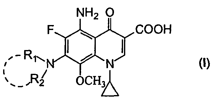 5-amino-8-methoxy quinolone carboxylic acid derivatives and its preparation