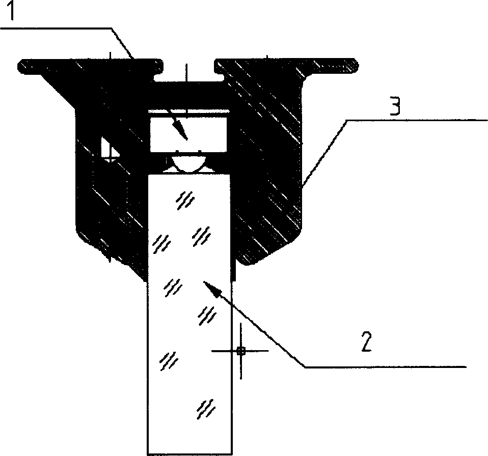 Lighting LED device for escalator or moving side-walk railing protective wall plate