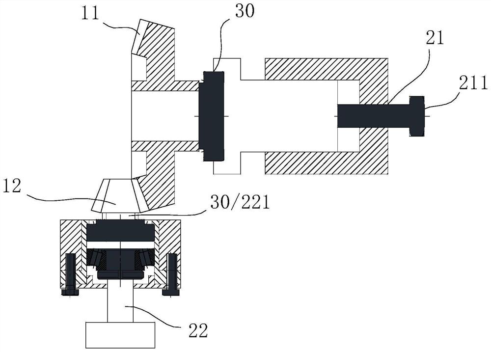 Grinding method of offset gear