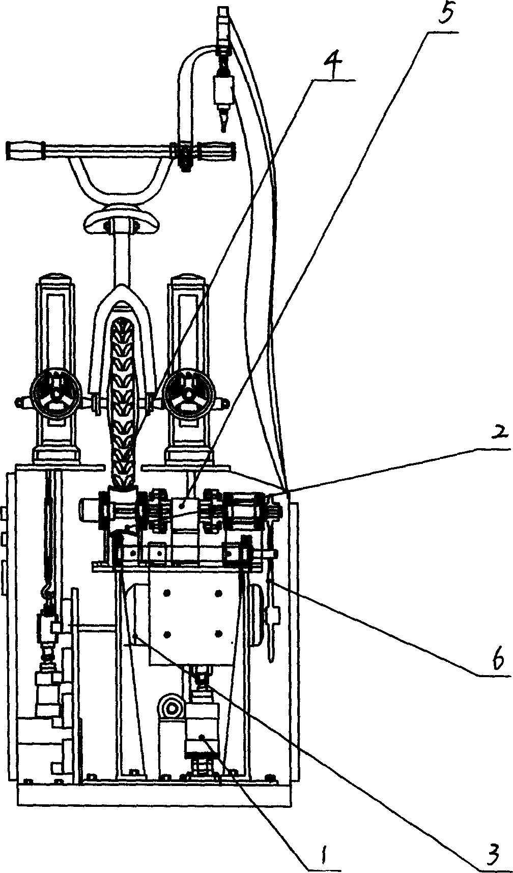 Machine for testing braking performance of bicycle