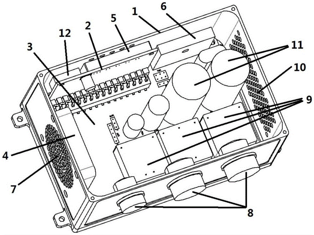 Vehicle-mounted power supply management and control system and equipment for small-sized unmanned aerial vehicle