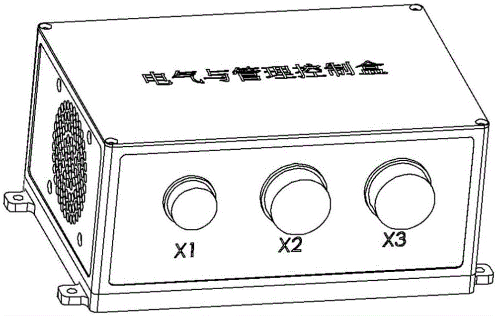 Vehicle-mounted power supply management and control system and equipment for small-sized unmanned aerial vehicle