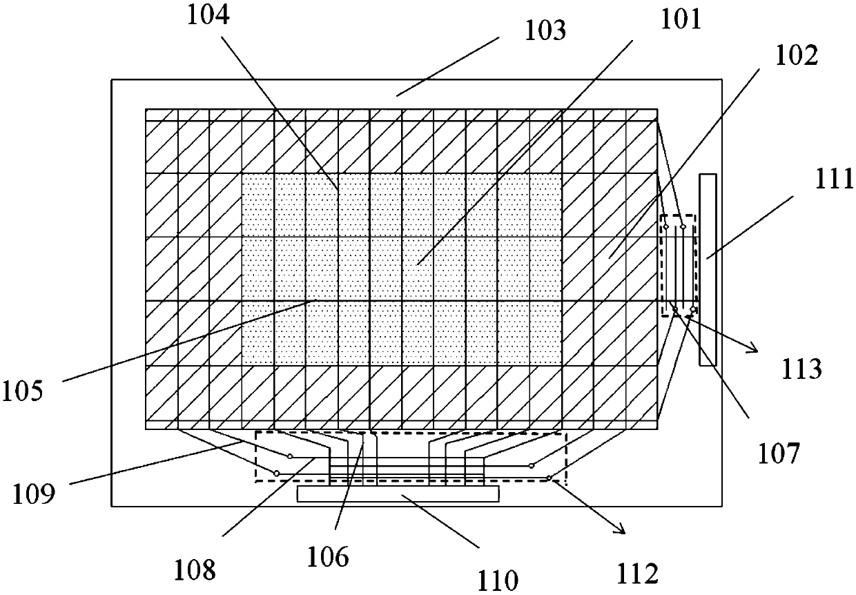 Array substrate and broken line repairing method