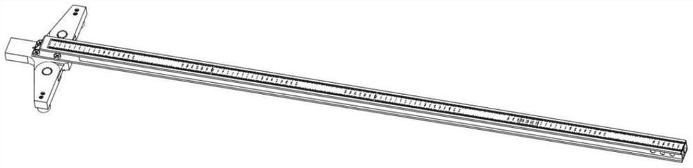 Foldable multifunctional measuring scale for turnout