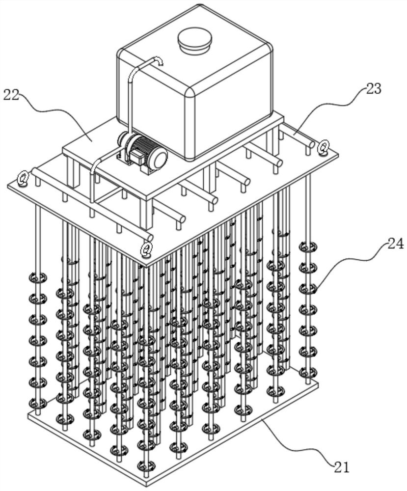 Efficient purification treatment system for nuclear medical facility sewage