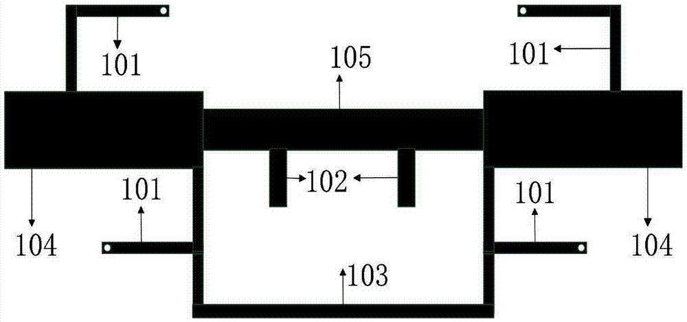 Dual-notch band pass filter of loading double open circuit branches on annular resonator