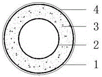 Method for compositely strengthening steel pipe column through external sleeveing of circular steel pipe concrete fibre composite materials