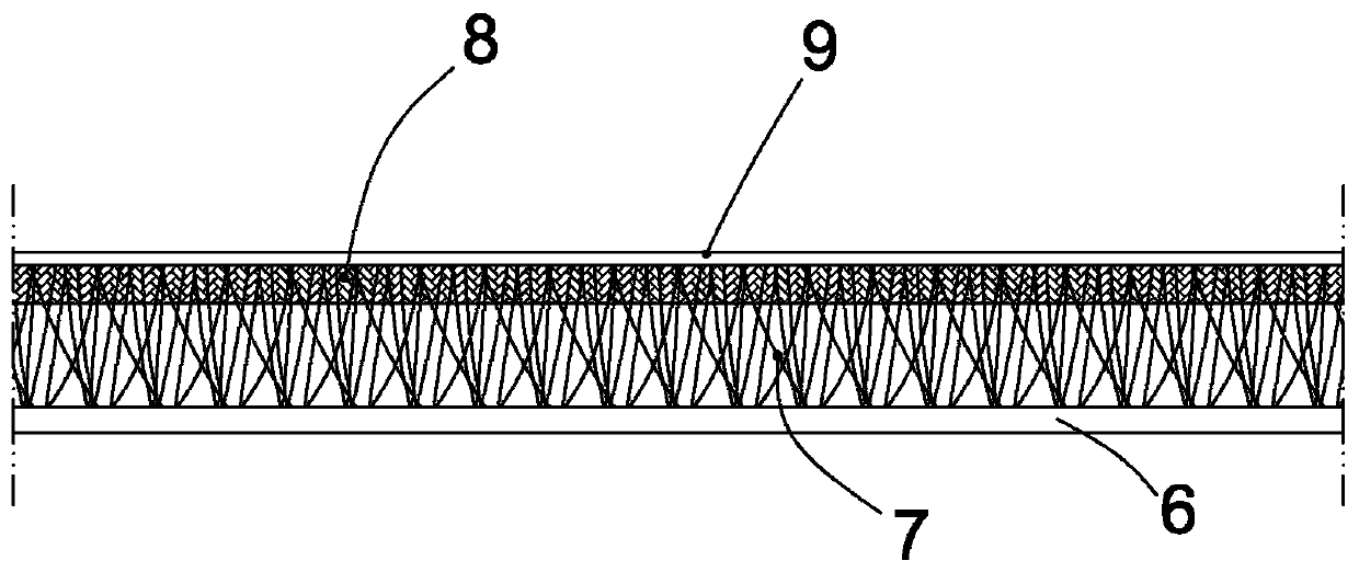 Elastic coiled material lawn