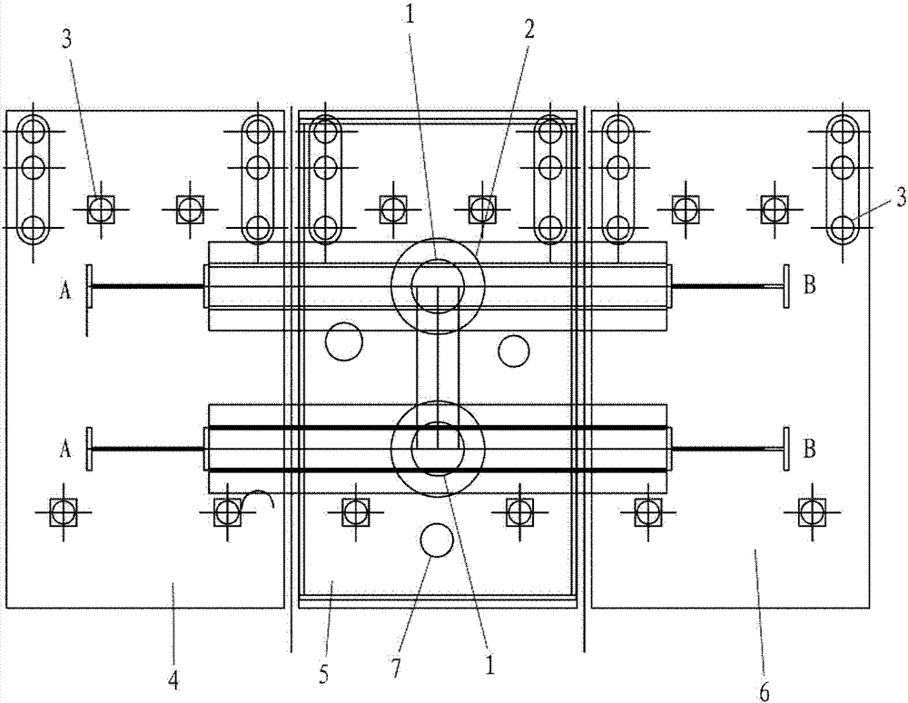 Device for rapid replacement of blast furnace cooling wall through external jacking without lowering stockline and construction method thereof