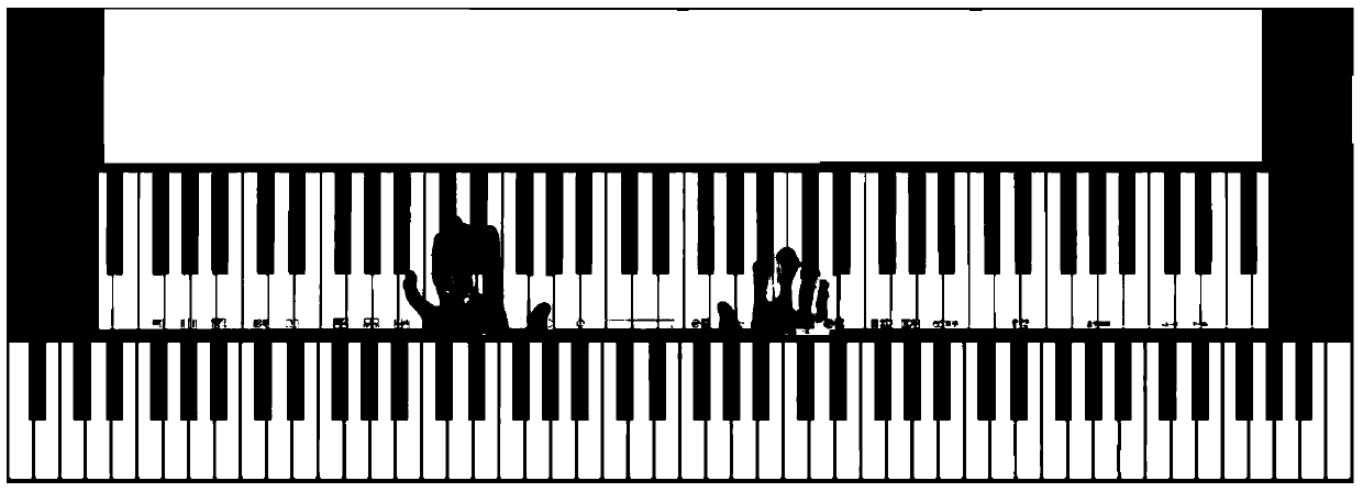 An intelligent piano large-screen display teaching system