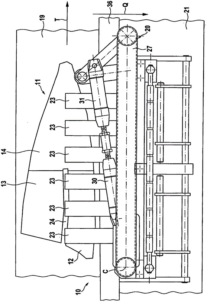 Device and method for separating product parts of cut products