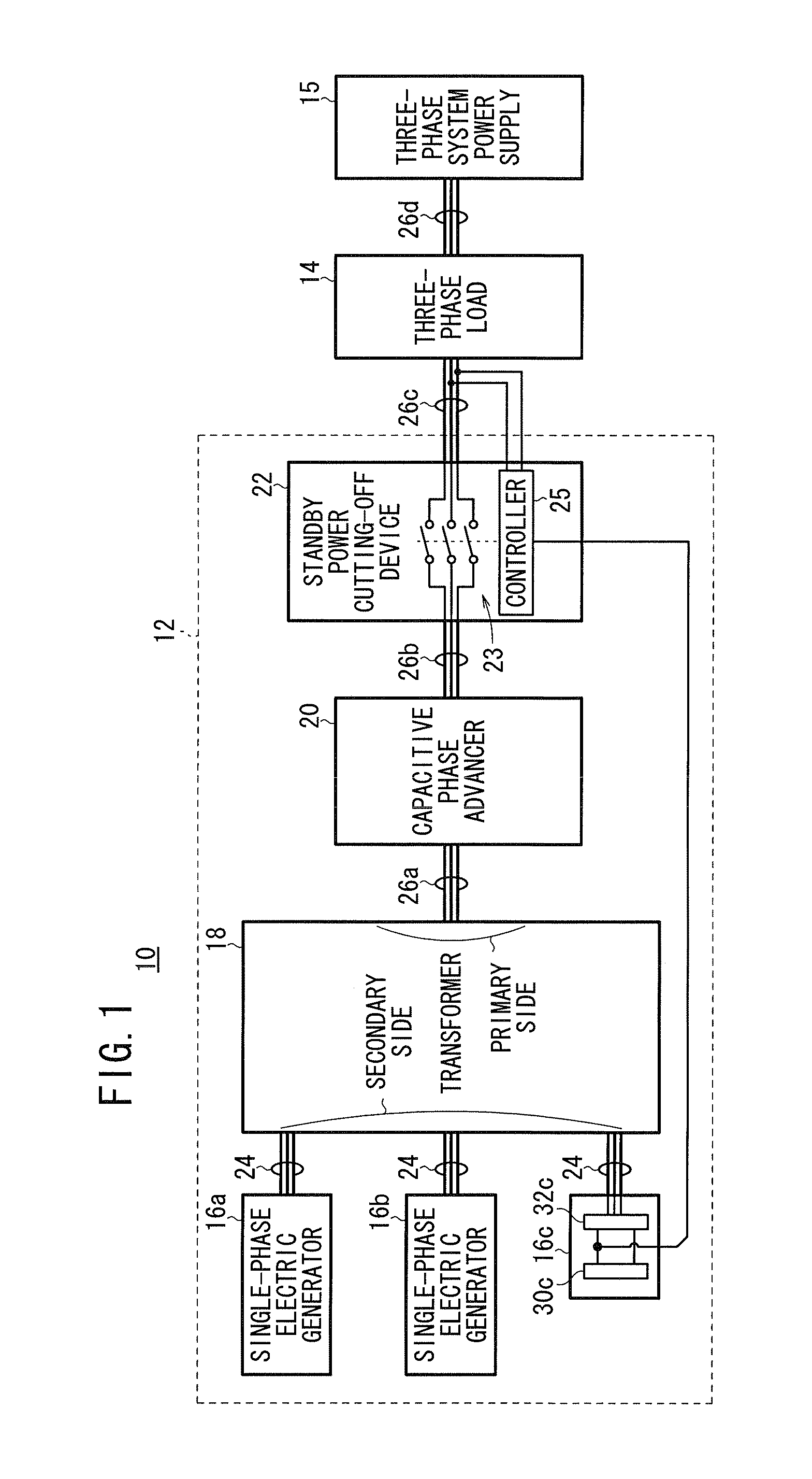 Single-phase to n-phase converter and power conversion system