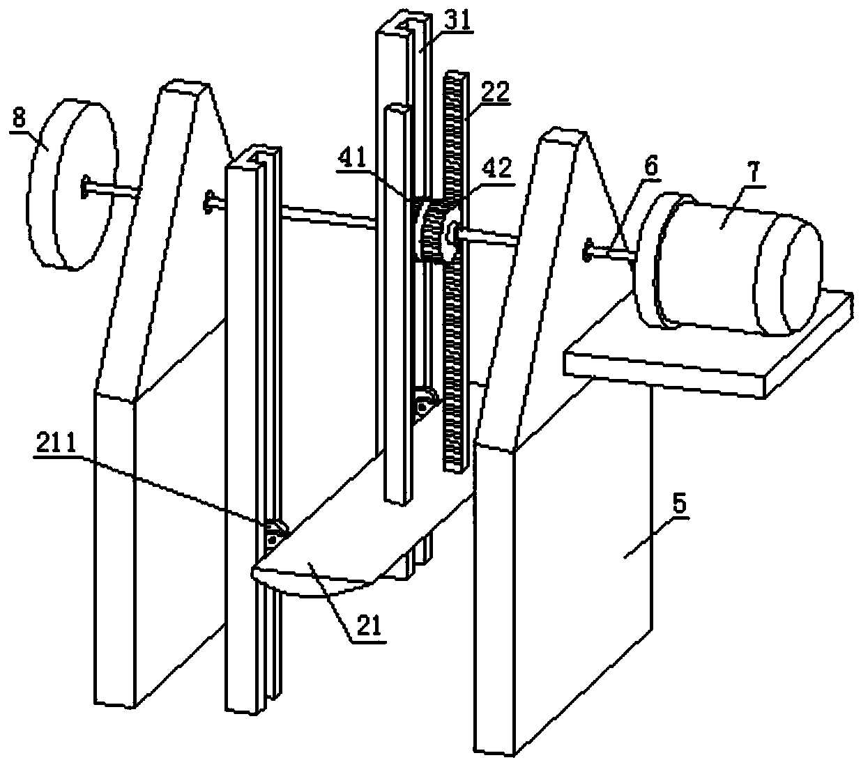 A floating raft type river garbage collection device