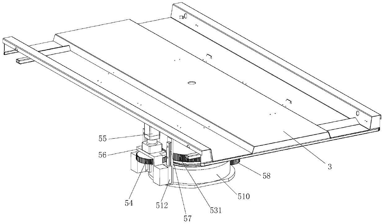 Plane moving parking garage with jacking rotating mechanism