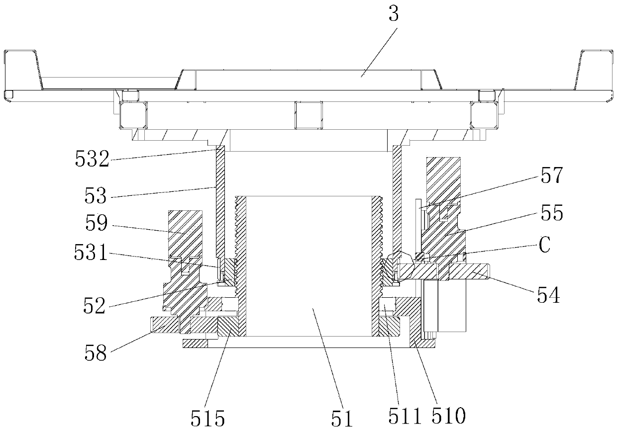 Plane moving parking garage with jacking rotating mechanism