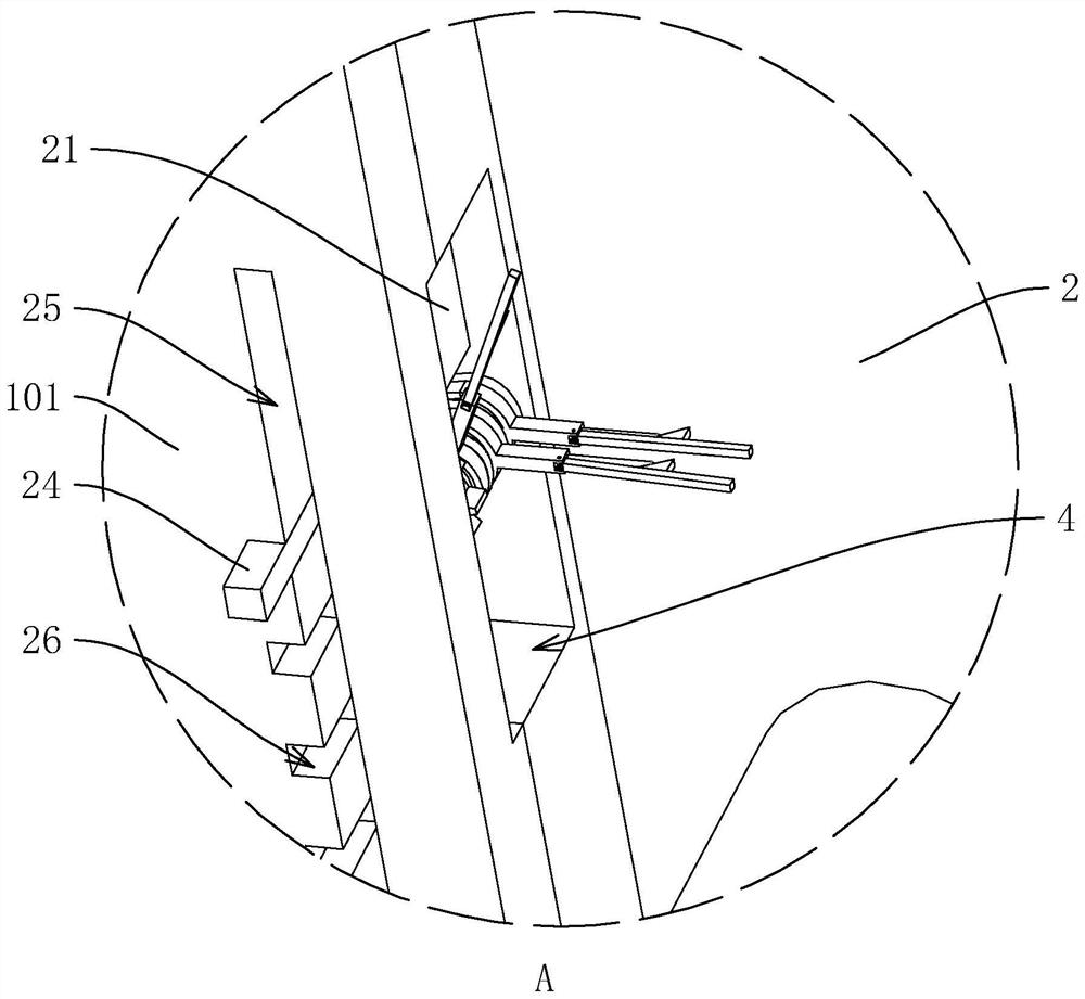 Indoor suspended ceiling structure and construction method thereof