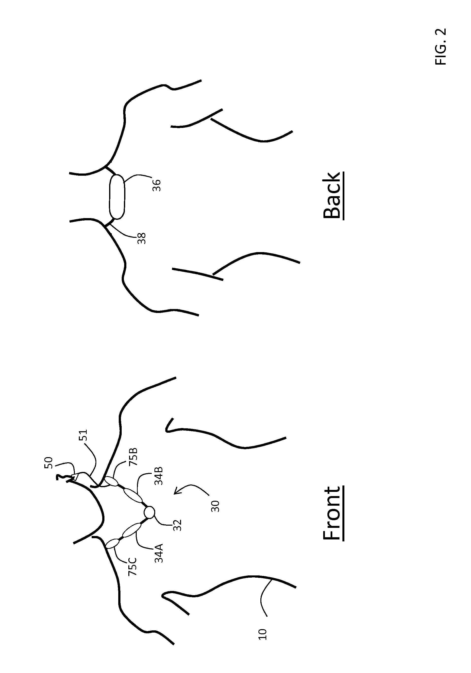 Necklace-shaped physiological monitor