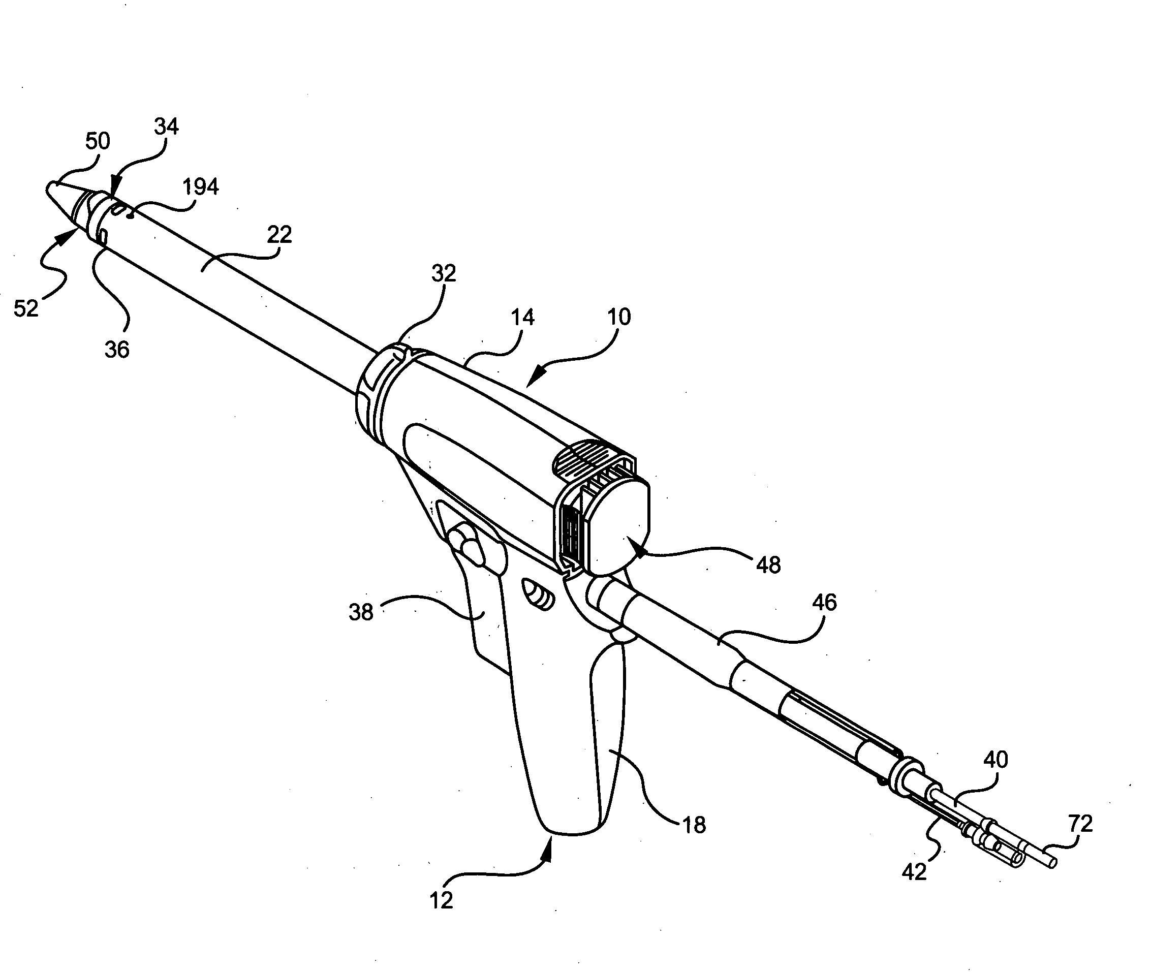 Morcellator with detachable handle