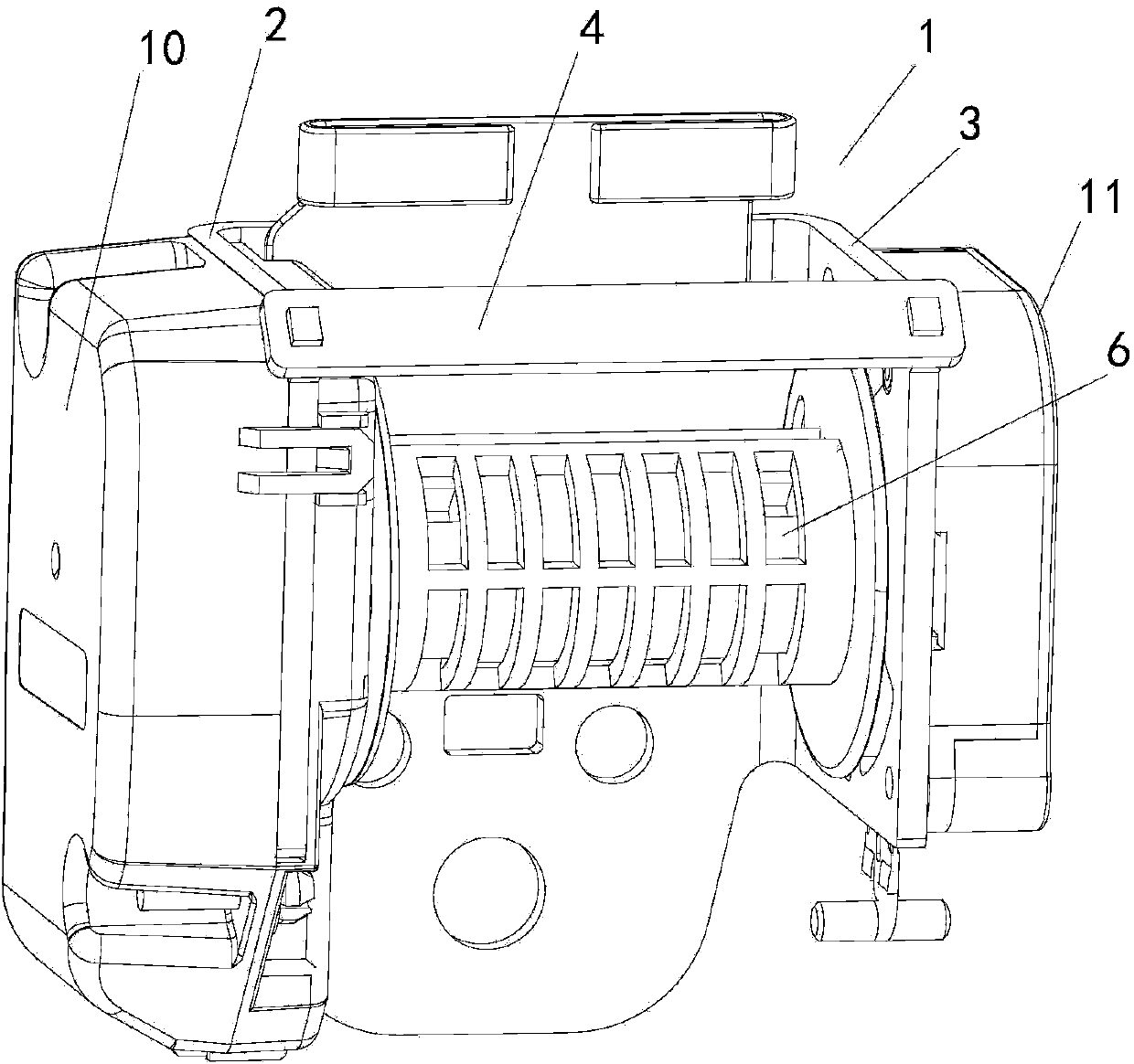 Safety belt winding device