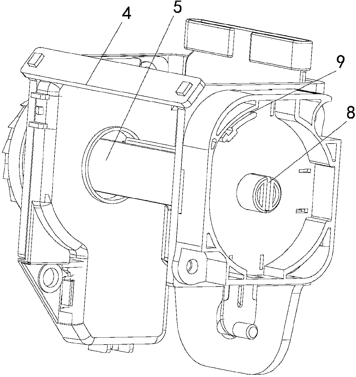 Safety belt winding device