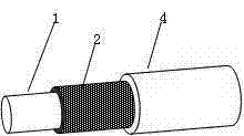 High temperature (150 DEG C) resistant tightly packaged fiber and preparation process thereof