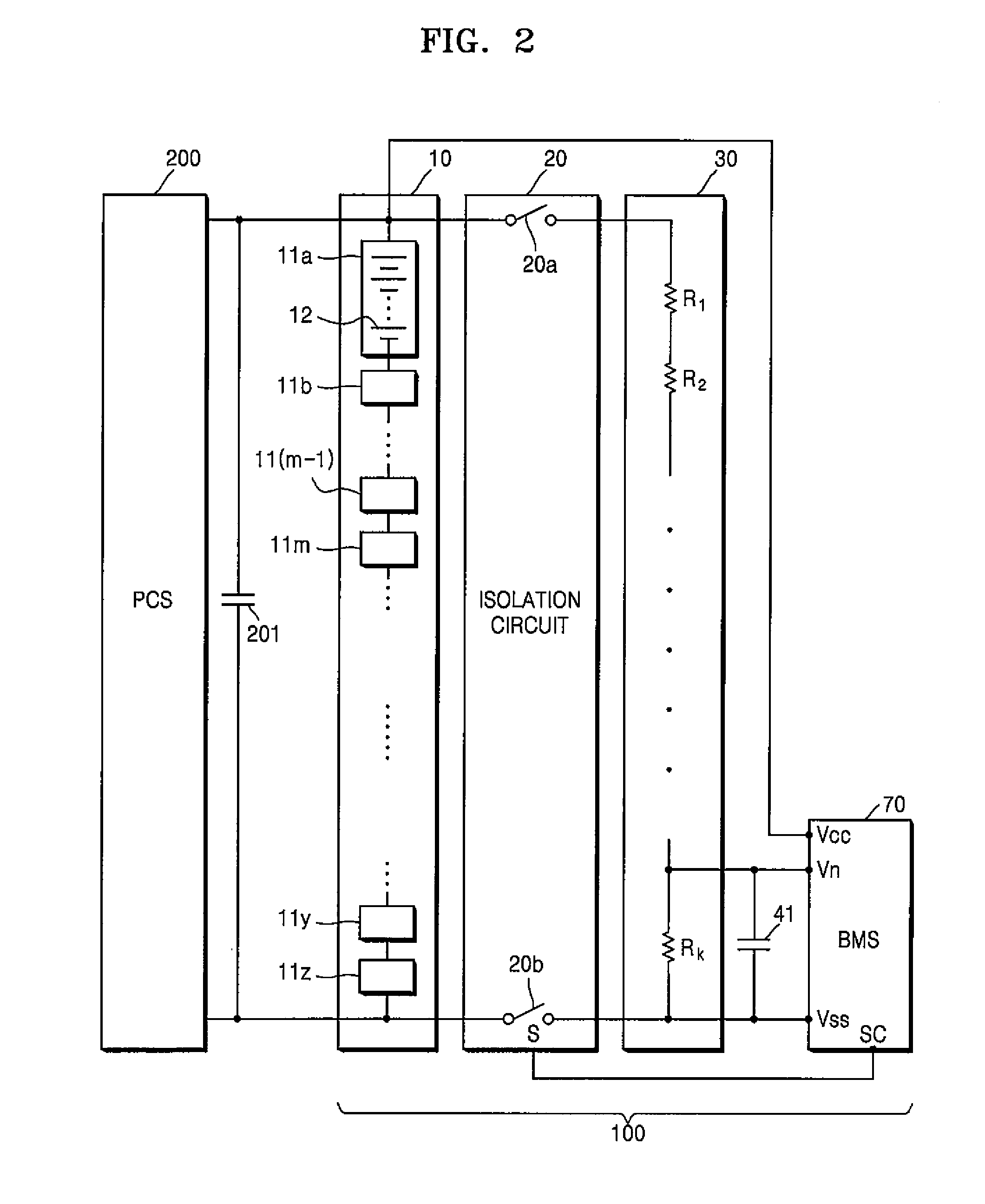 Battery pack, method of measuring voltage of the battery pack, and energy storage system including the battery pack