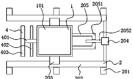 Powder laying device for full-color powder 3D printing