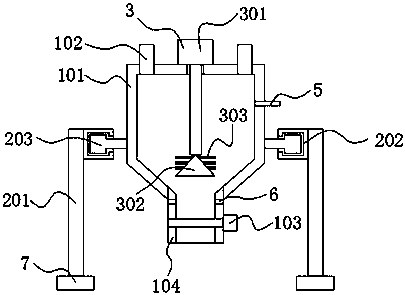 Powder laying device for full-color powder 3D printing