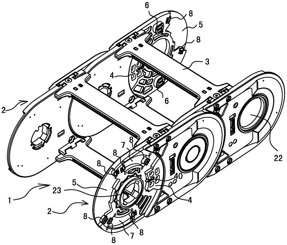 High-speed heavy-load mute tow chain