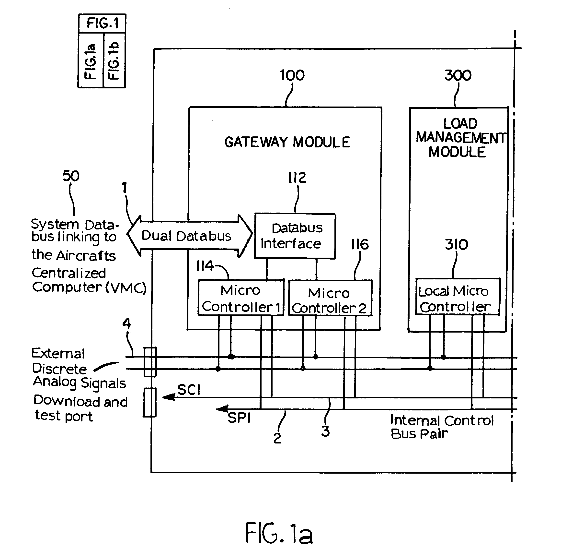 Electric load management center including gateway module and multiple load management modules for distributing power to multiple loads