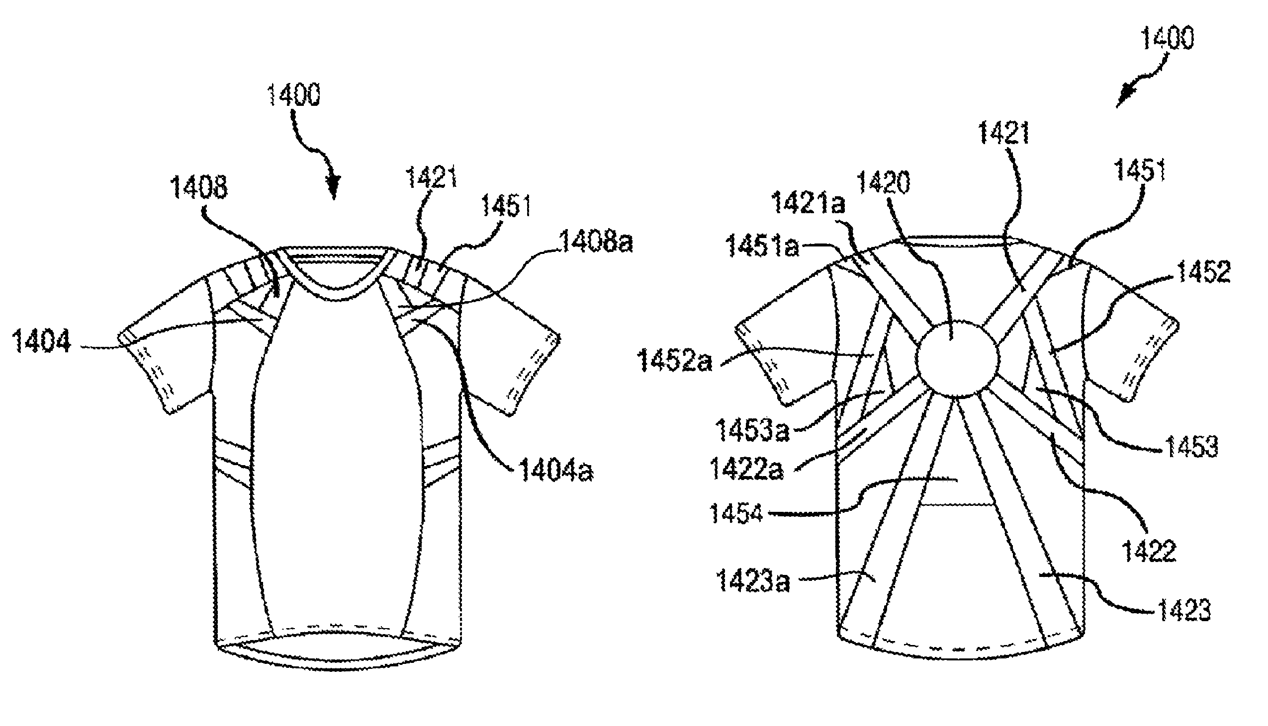 Shirts and shorts having elastic and non-stretch portions and bands to provide hip and posture support