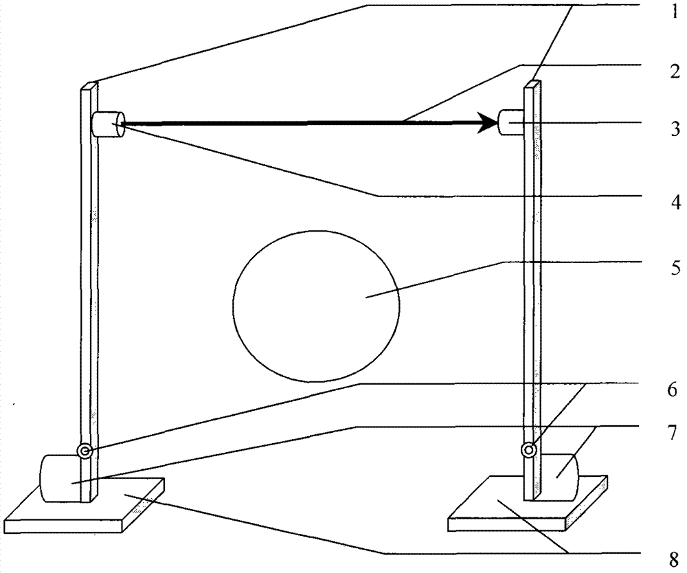 Method for measuring diameter of non-contact forging on line by using laser